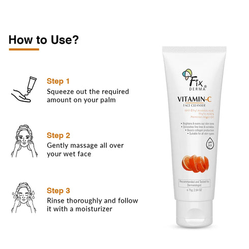 Fixderma Skincare Vitamin C Face Wash For Oily Skin